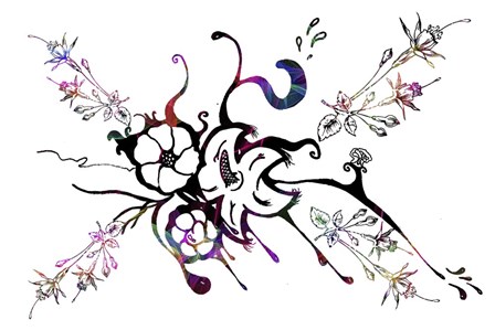 Flower Design K5 by Ata Alishahi art print