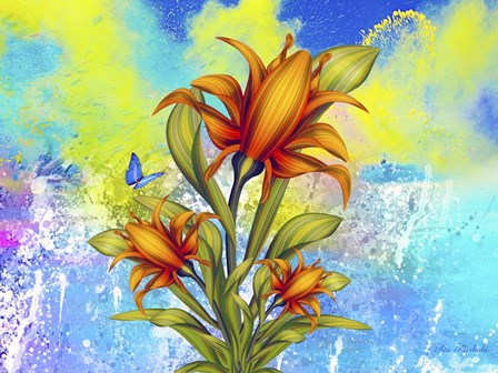Flowers 9CA by Ata Alishahi art print