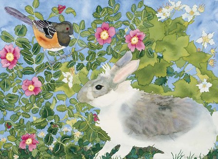Bunny with Towee by Carissa Luminess art print