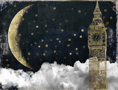 Cloud Cities London by Color Bakery art print