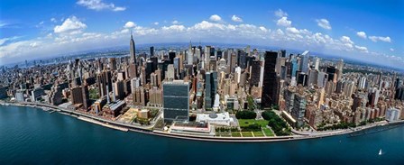 Aerial View of a Cityscape, New York City by Panoramic Images art print