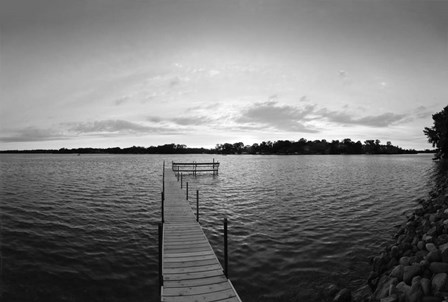 Pier in Lake Minnetonka, Minnesota by Panoramic Images art print