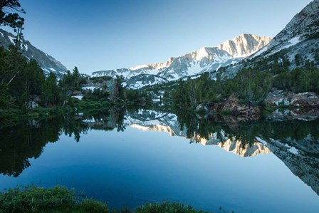 Reflection of Mountain in a River, Sierra Nevada, California by Panoramic Images art print