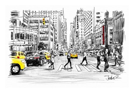 Big Street by Loui Jover art print