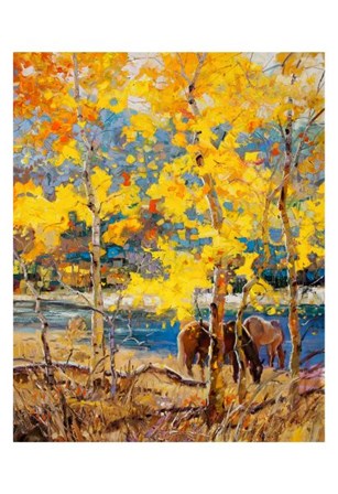 Fall Grazing by Robert Moore art print