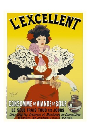 L&#39;excellent, Consomme de Viande de Boeuf by Georges Meunier art print