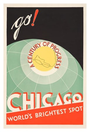 Chicago, World&#39;s Brightest Spot by The Cuneo Press art print