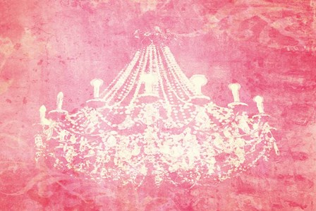 Pink Chandelier by Graffitee Studios art print