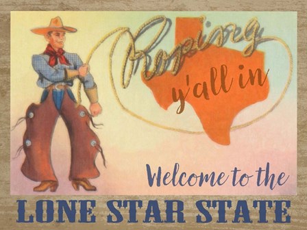 Lone Star State by Graffitee Studios art print