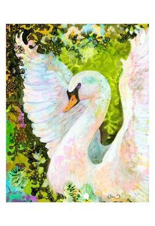 Swan by Jennifer Lommers art print
