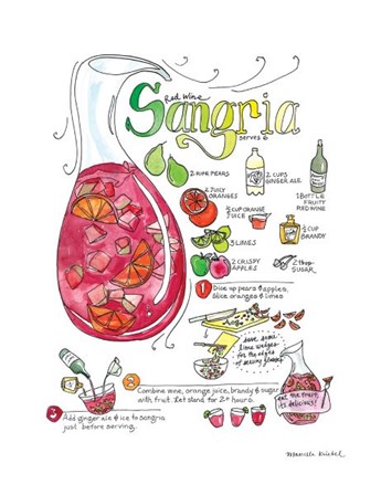 Sangria by Marcella Kriebel art print