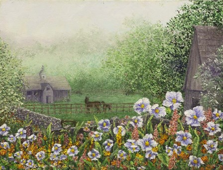 Morning Fog by Sher Sester art print