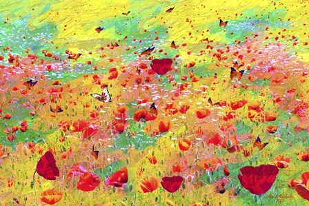 Color Flowers 7 by Ata Alishahi art print