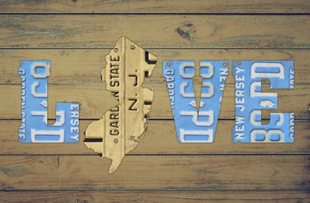 NJ State Love by Design Turnpike art print