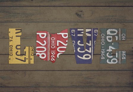 OH State Love by Design Turnpike art print