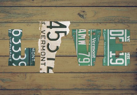 VT State Love by Design Turnpike art print