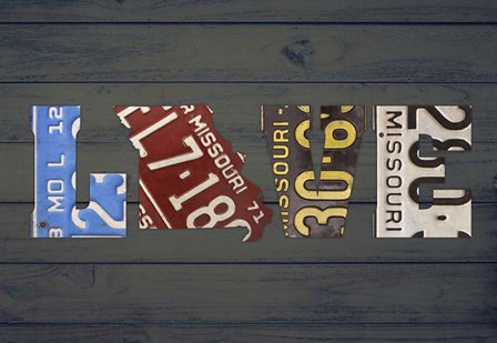MO State Love by Design Turnpike art print