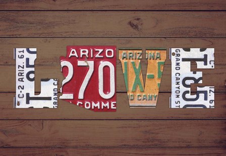 AZ State Love by Design Turnpike art print