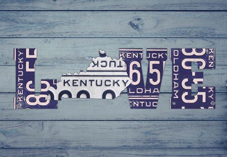 KY State Love by Design Turnpike art print