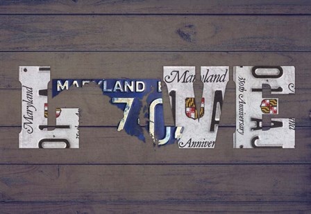 MD State Love by Design Turnpike art print