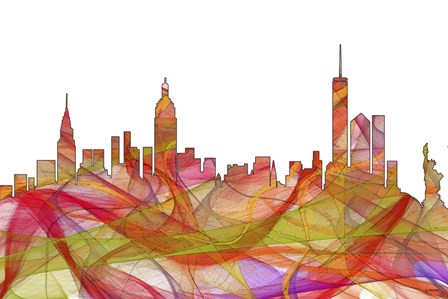New York NY. - Summer Swirljpg by Marlene Watson art print
