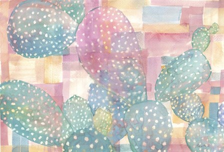 Pink Succulents by Marietta Cohen art print