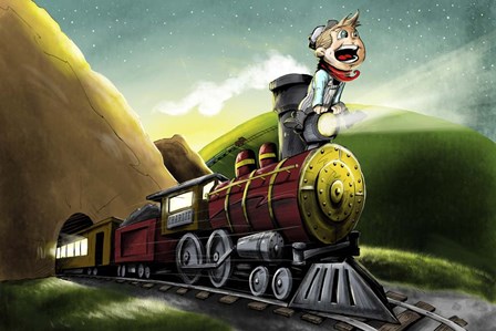 Choo Charlie by Mischief Factory art print
