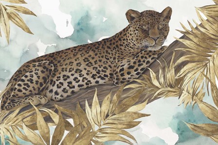 Golden Leopard by Eva Watts art print