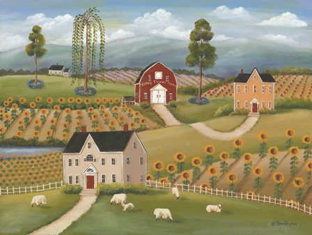 Valley Flower Farms by Pam Britton art print