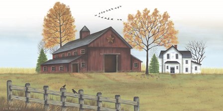 Autumn Farmstead by Lisa Kennedy art print