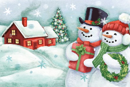 Classic Snowmen II by Mary Urban art print