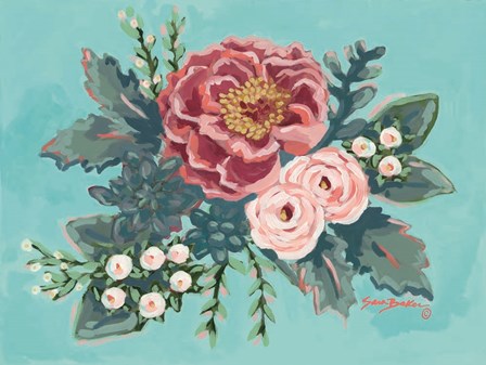 Peony Spring I by Sara Baker art print