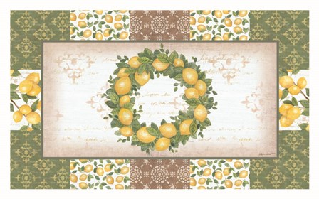Lemon Wreath by Annie Lapoint art print