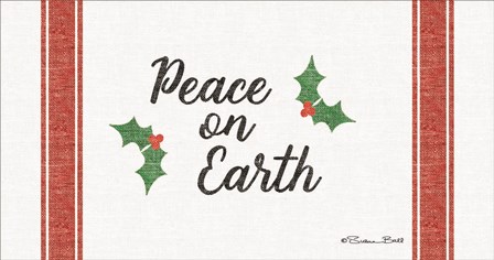 Peace on Earth Grain Sack by Susan Ball art print