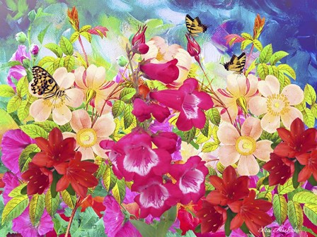 Garden Of Flowers M8 by Ata Alishahi art print