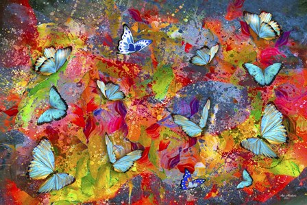 Butterflies Are Colorful by Ata Alishahi art print
