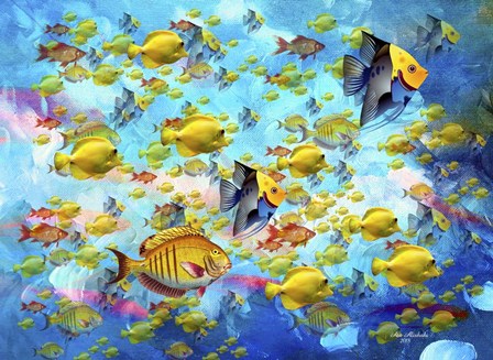 Fish World by Ata Alishahi art print