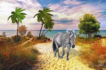 Wild Horse Of The Sea by Ata Alishahi art print