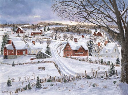 Lonely Hay Rake by Bob Fair art print