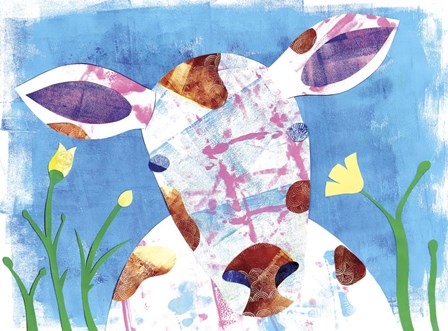 Colorful Cow by Summer Tali Hilty art print