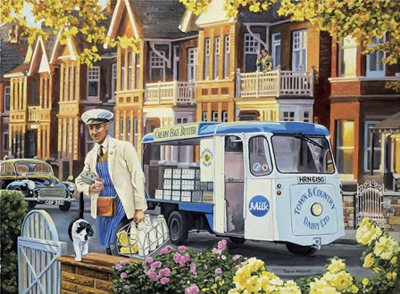 Doorstep Delivery by Trevor Mitchell art print